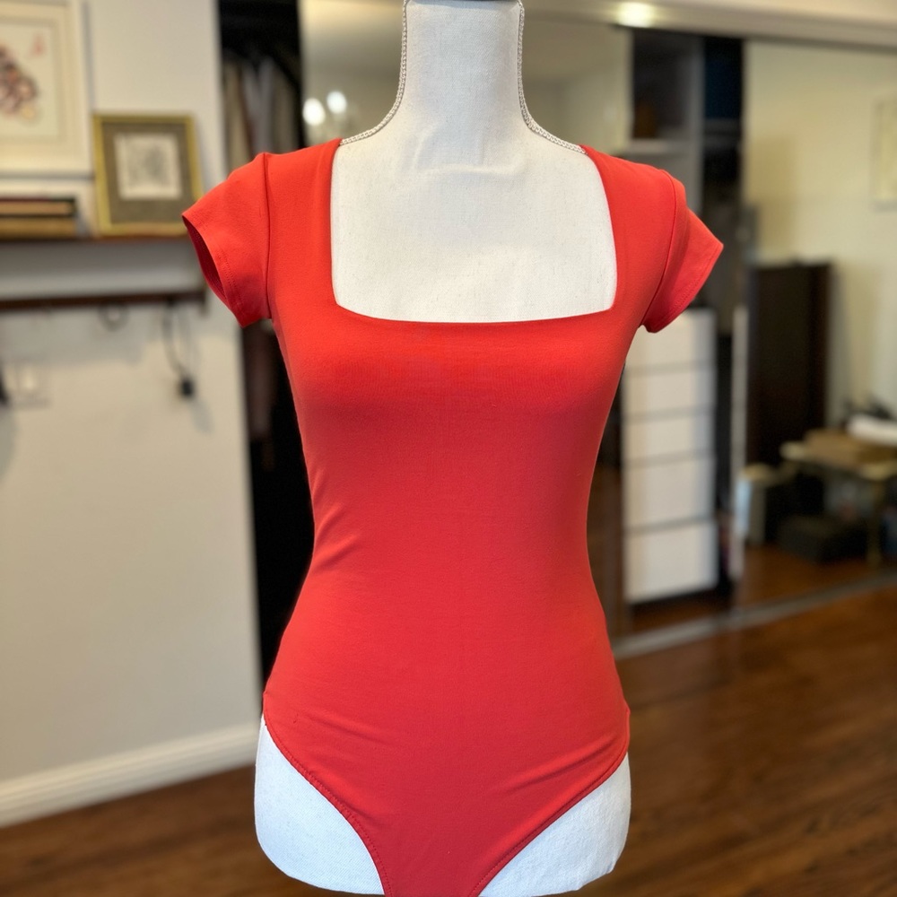 Free People Fair & Square Neck Duo Body Suit
